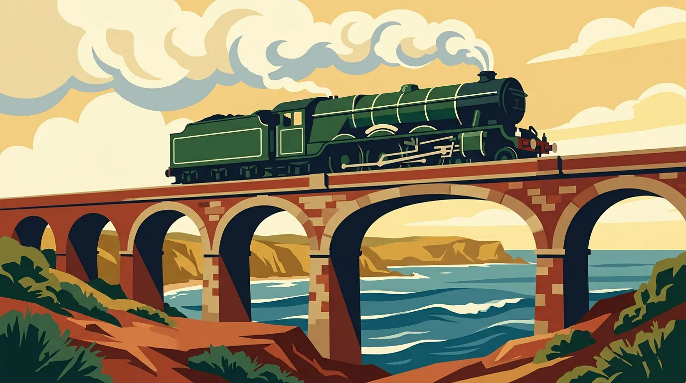 Vintage Railway Posters Made From Your Own Train Photos